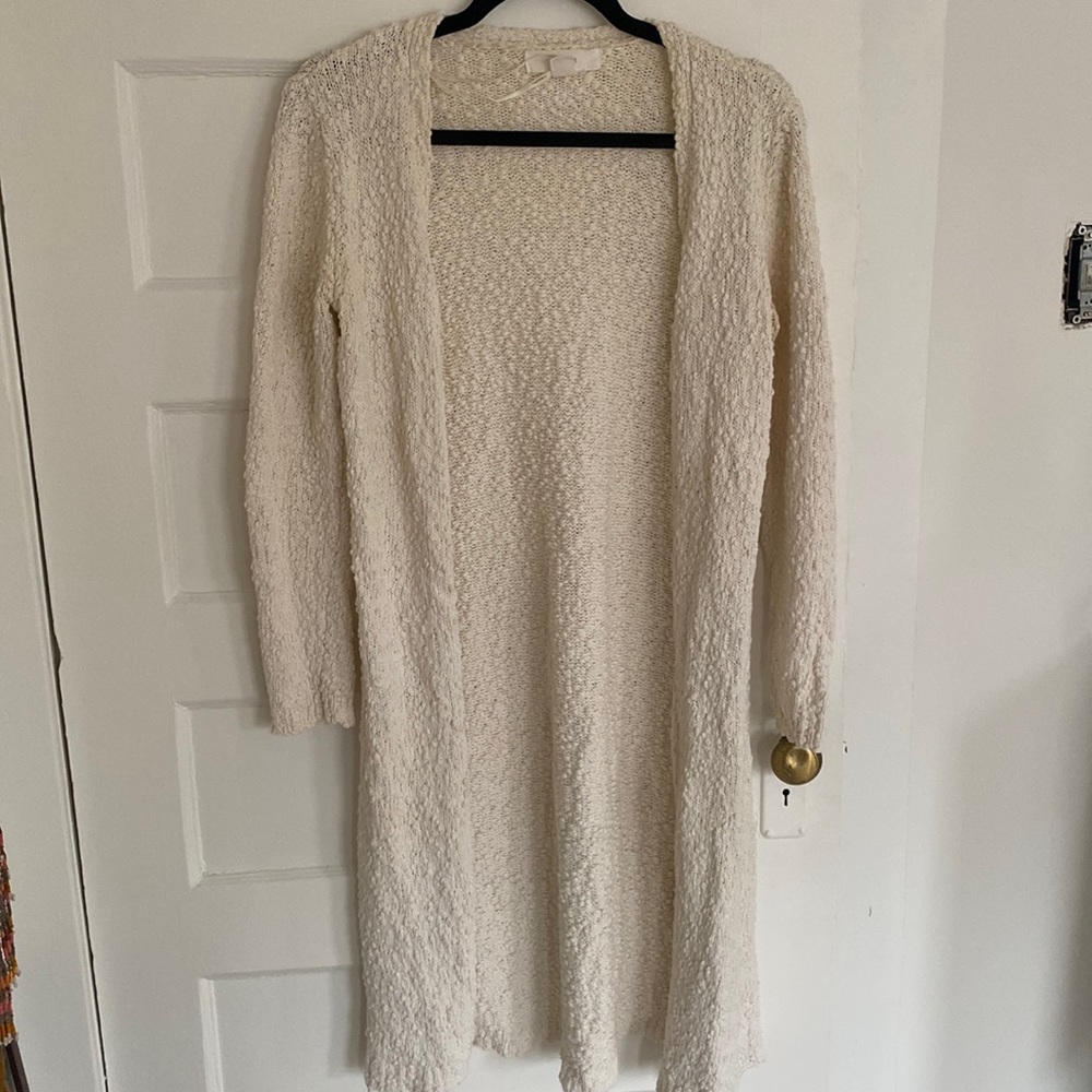 White long cardigan